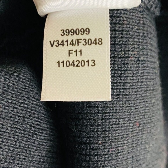 Womens XL 18-20 Lands End Cardigan Sweater Full Zip Black Knit Mock Neck - Picture 7 of 7